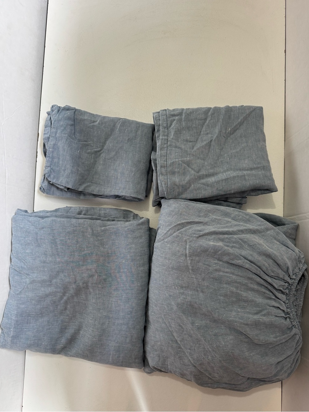 Pottery Barn Belgian Flax Linen King sheet set
